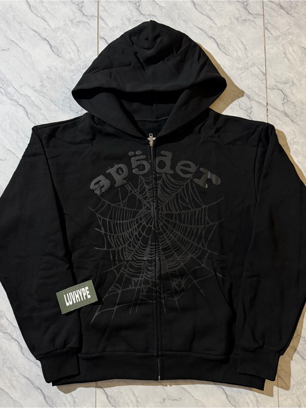Sp5der Phantom Zip Up Hoodie